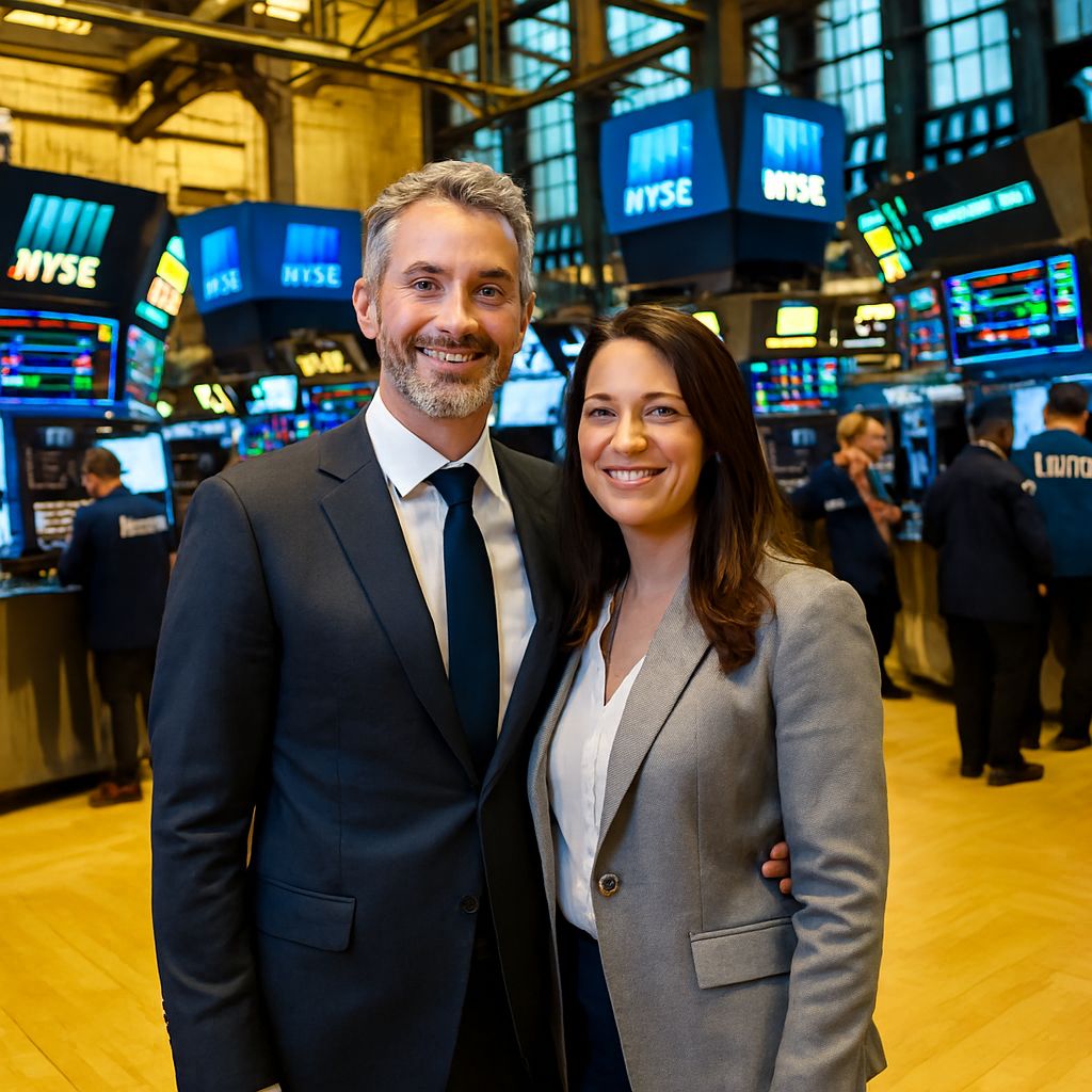 Casal de investidores na NYSE